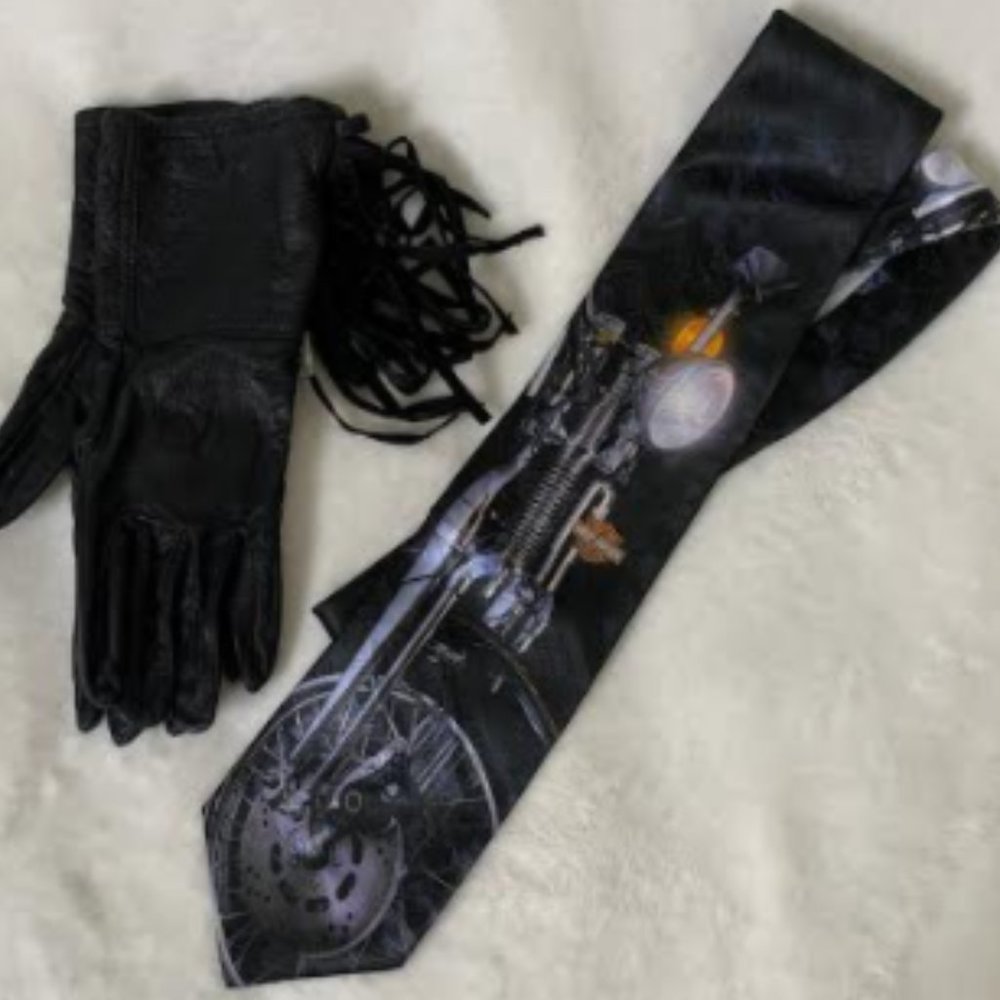 Vintage Ralph Marlin for Harley Davidson Tie